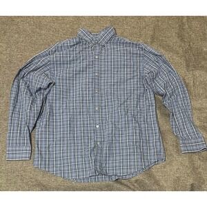 Van Heusen Men's Size XL Plaid Long Sleeve Shirt